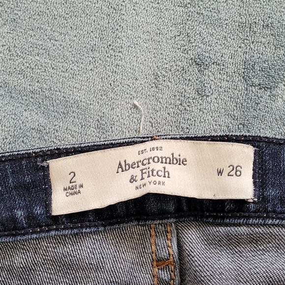 Abercrombie distressed skinny jeans denim 2R 26 - Picture 5 of 7